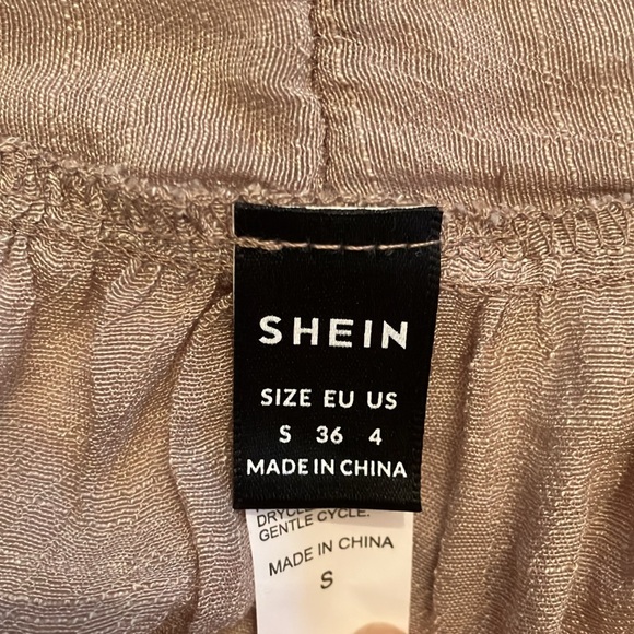 Shein Tan Skirt Wrap Bathing Suit Coverup - Picture 5 of 7